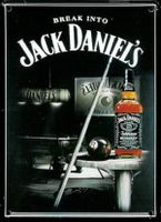 Blechschild 3D-JACK DANIEL`S POOL ROOM
